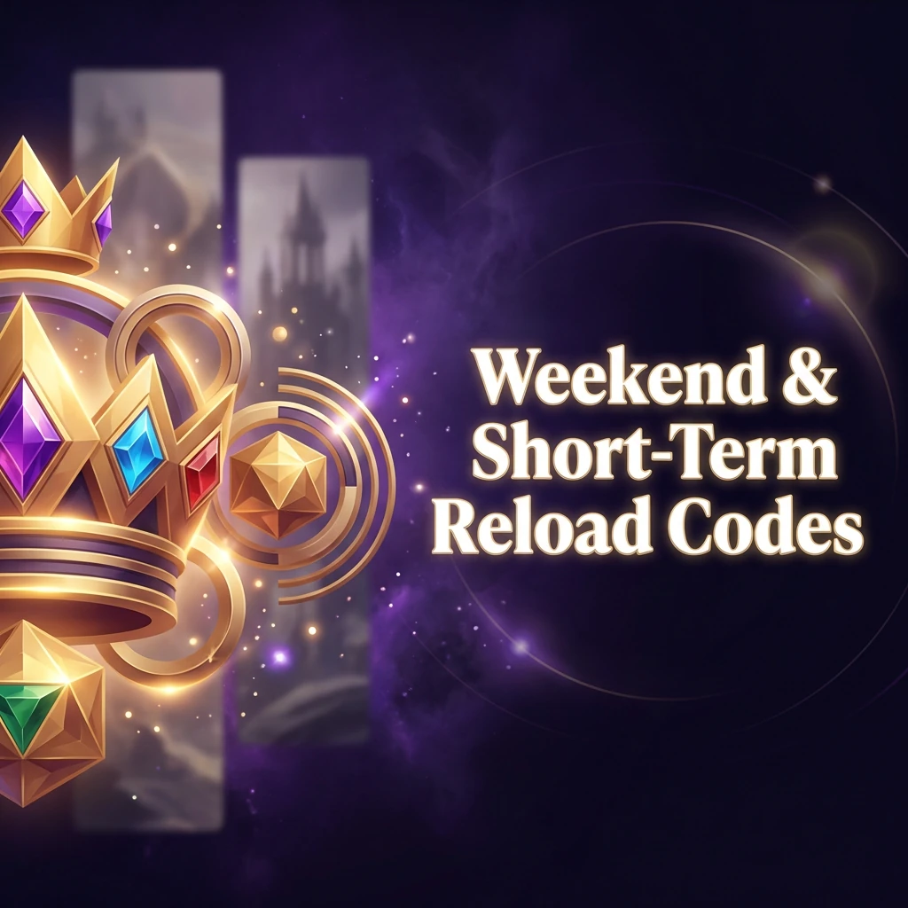 Weekend & Short-Term Reload Codes